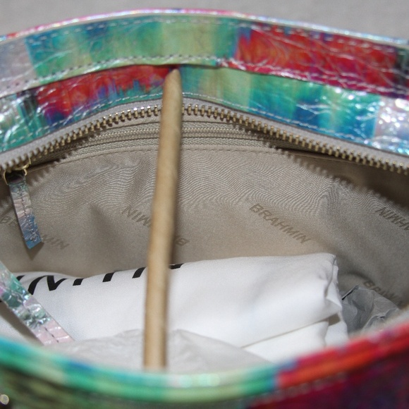 NWT BRAHMIN Cami Satchel Melbourne Leather Purse - Picture 5 of 6